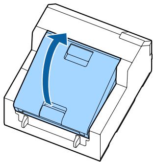 EPSON COLORWORKS CW-C6000PE - Ouverture du couvercle à l'aide du levier arrrière - 1