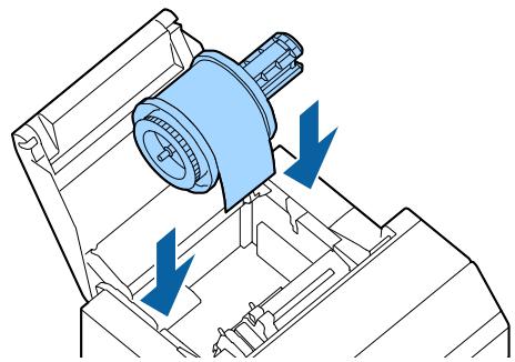 EPSON COLORWORKS CW-C6000PE - Chargement du papier (modèle dérouleur - approvisionnement de l'intérieur) - 4