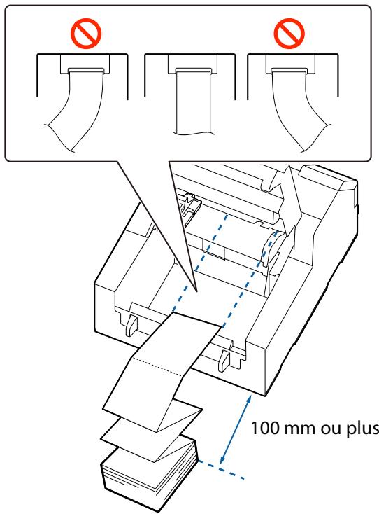 EPSON COLORWORKS CW-C6000PE - Chargement du papier (modèle coupe-papier automatique - approvisionnement de l'extérieur) - 3