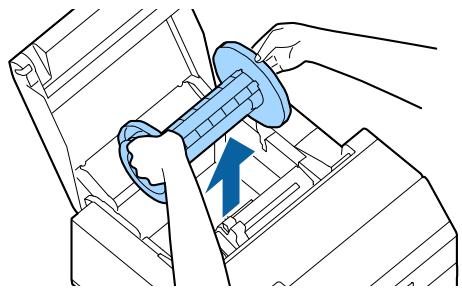 EPSON COLORWORKS CW-C6000PE - Chargement du papier (modèle coupe-papier automatique - approvisionnement de l'intérieur) - 2