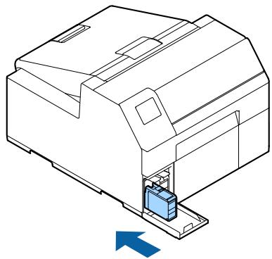 EPSON COLORWORKS CW-C6000PE - Placez la cartouche d'encre dans la fente. - 1