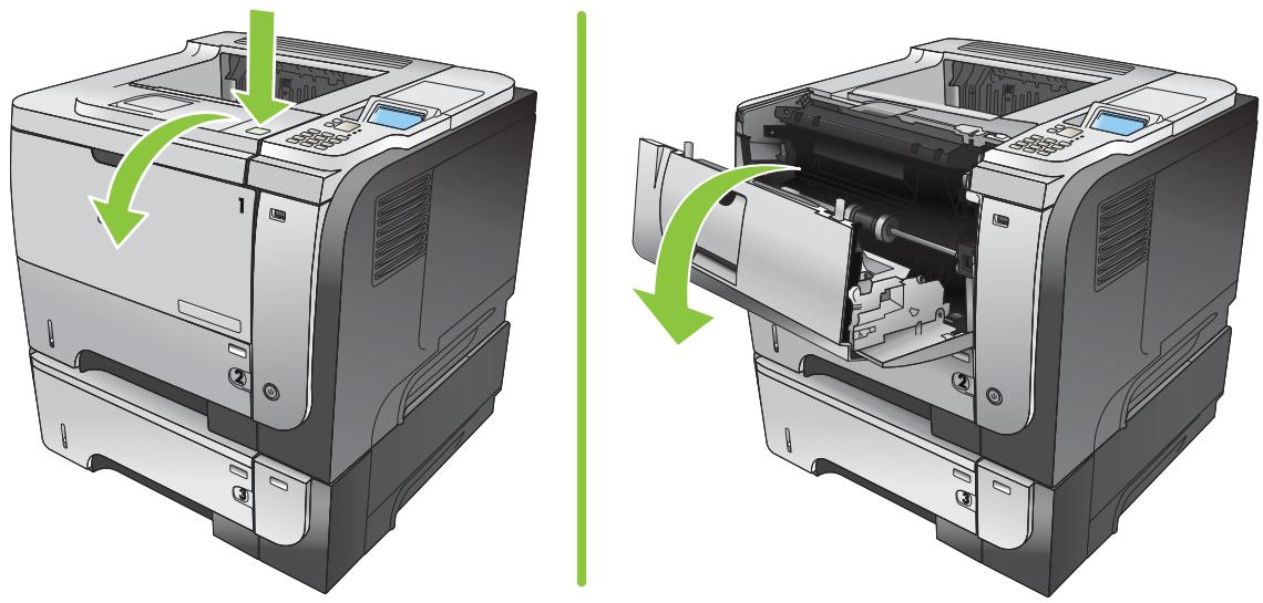 HP LASERJET P3015 - Suppression des bourrages au niveau du couvercle supérieur - 1