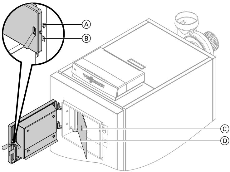 VIESSMANN VITOLIGNO 100-C - Ouvrir la porte de chargement - 1
