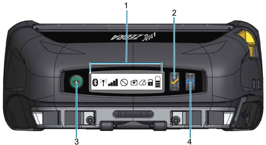 ZEBRA ZQ511 - Operator Controls - 1