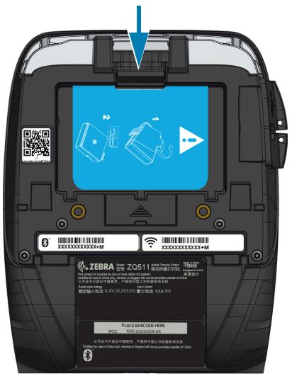 ZEBRA ZQ511 - Removing the Battery - 1