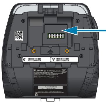 ZEBRA ZQ511 - Installing the Battery - 1
