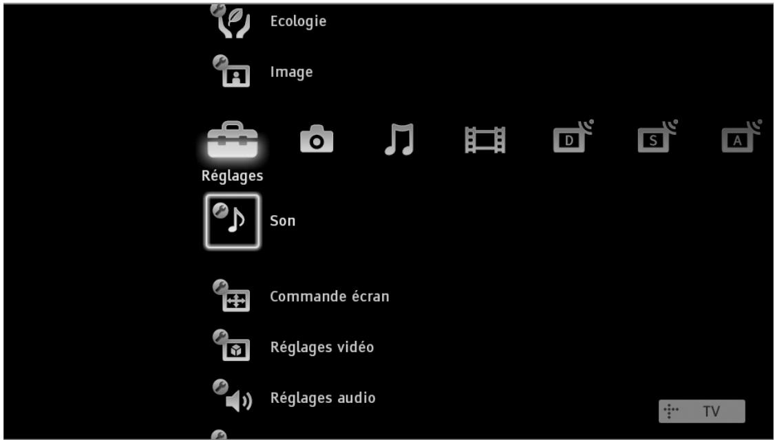 SONY RMF-TX500E - ? Naviguer dans le menu TV Home sur XMB™ - 1