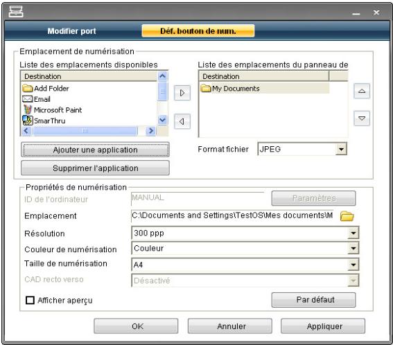 SAMSUNG CLX-3185F - Onglet Déf. bouton de num. - 1