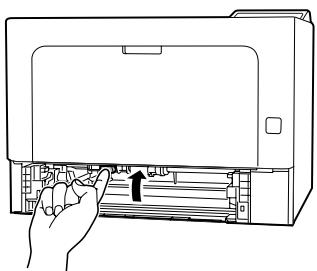 EPSON AL-M310DTN - Posez votre doigt sur le bouton bleu puis soulevez fermement le capot interne. - 1