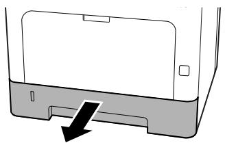 EPSON AL-M310DTN - Retirez le bac à papier. - 1