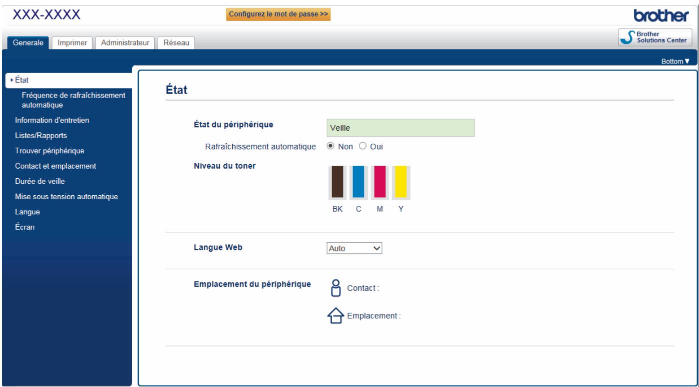 BROTHER HL-L8360CDWLT - Présentation de l'application Gestion à partir du Web - 2