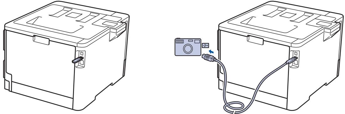 BROTHER HL-L8360CDWLT - Emplacement du port USB (Vue de dos) - 1