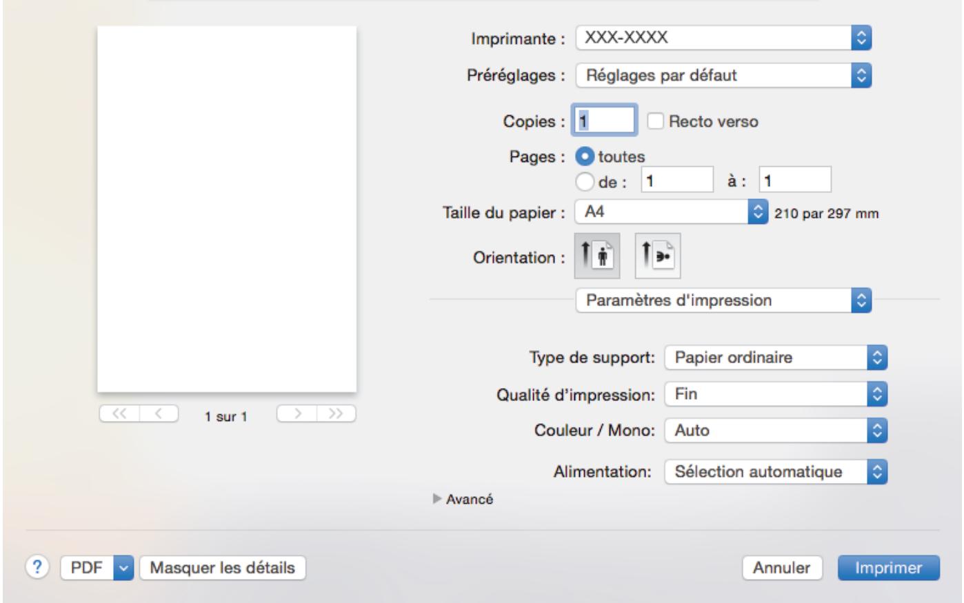 BROTHER HL-L8360CDWLT - Paramètres d'impression - 1