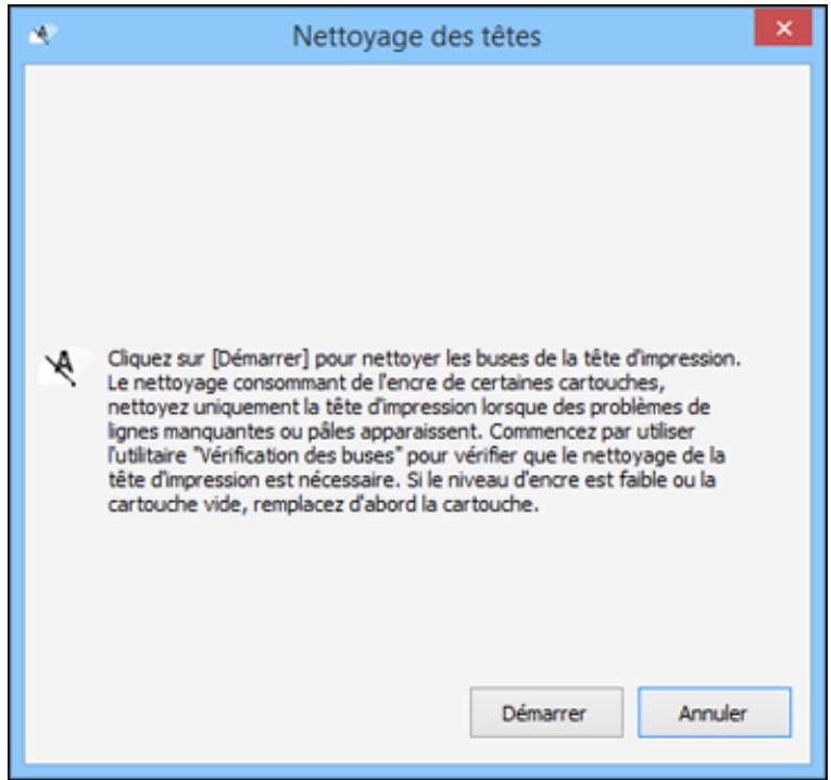 EPSON WF-6090D2TWC - Nettoyage de la tête d'impression en utilisant un utilitaire de l'ordinateur - 1