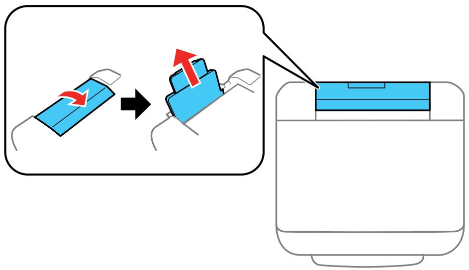 EPSON WF-6090D2TWC - Chargement de papier et d'enveloppes dans la fente d'alimentation de papier arrière - 1
