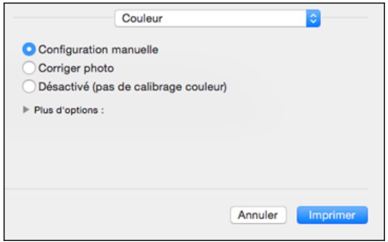 EPSON WF-6090D2TWC - Gestion des couleurs - OS X - 2