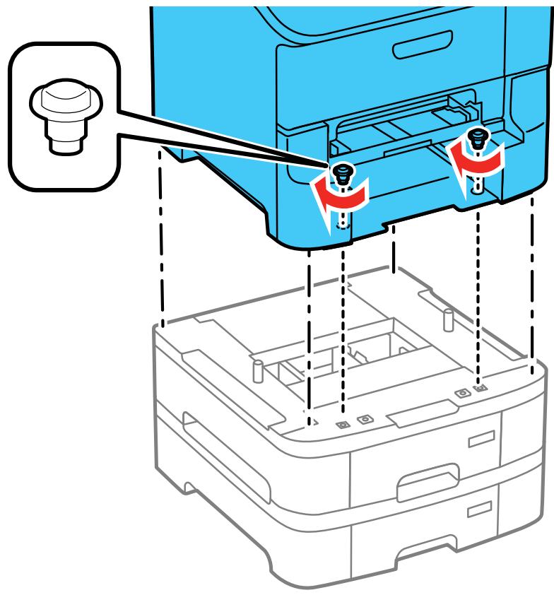 EPSON WF-6090D2TWC - Installation des unités de bac papier optionnelles - 5
