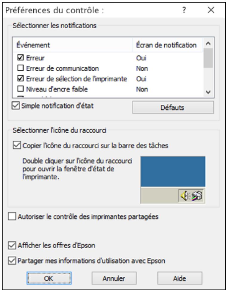 EPSON WF-6090D2TWC - Cette fenêtre s'affiche : - 1