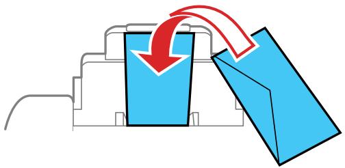EPSON WF-6090D2TWC - Chargement de papier et d'enveloppes dans la fente d'alimentation de papier arrière - 5