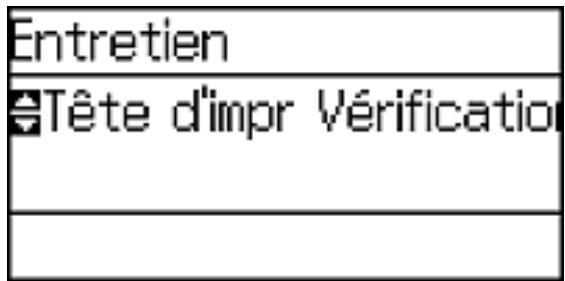 EPSON WF-6090D2TWC - Vérification des buses avec le panneau de commande - 1