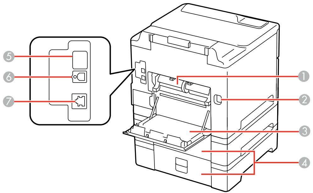 EPSON WF-6090D2TWC - Pièces du produit - Arrière - 1