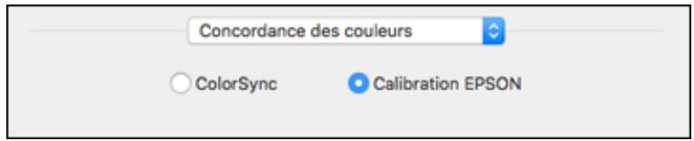 EPSON WF-6090D2TWC - Gestion des couleurs - OS X - 1