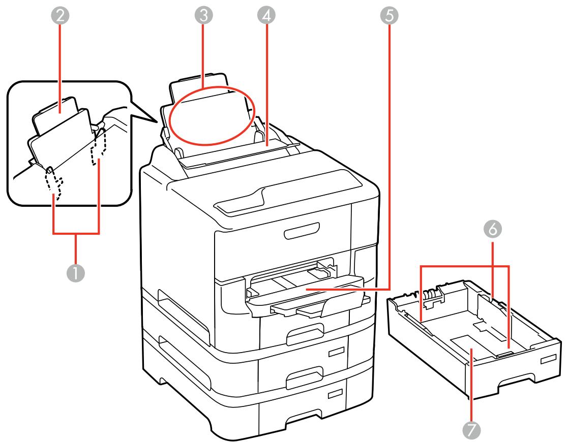 EPSON WF-6090D2TWC - Emplacement des pièces du produit - 2