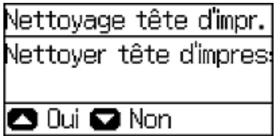 EPSON WF-6090D2TWC - Nettoyage de la tête d'impression en utilisant le panneau de commande - 1