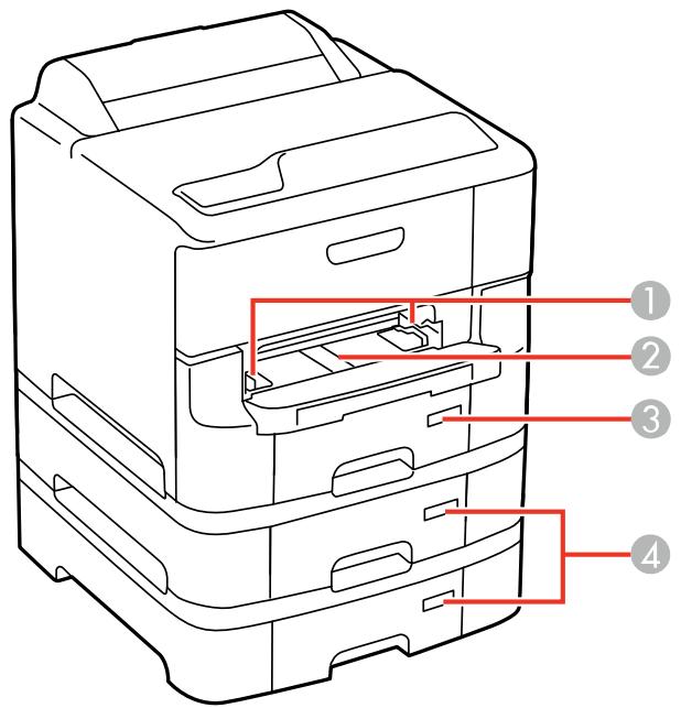 EPSON WF-6090D2TWC - Emplacement des pièces du produit - 1