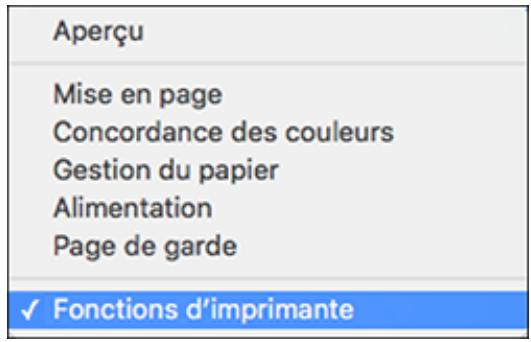 EPSON WF-6090D2TWC - Sélection des paramètres d'impression de base - Logiciel d'impression PostScript - OS X - 4