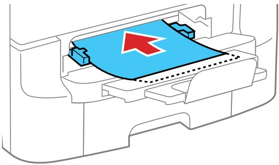 EPSON WF-6090D2TWC - Chargement de papier dans la fente d'alimentation de papier avant - 3