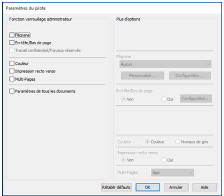 EPSON WF-6090D2TWC - Cette fenêtre s'affiche : - 1