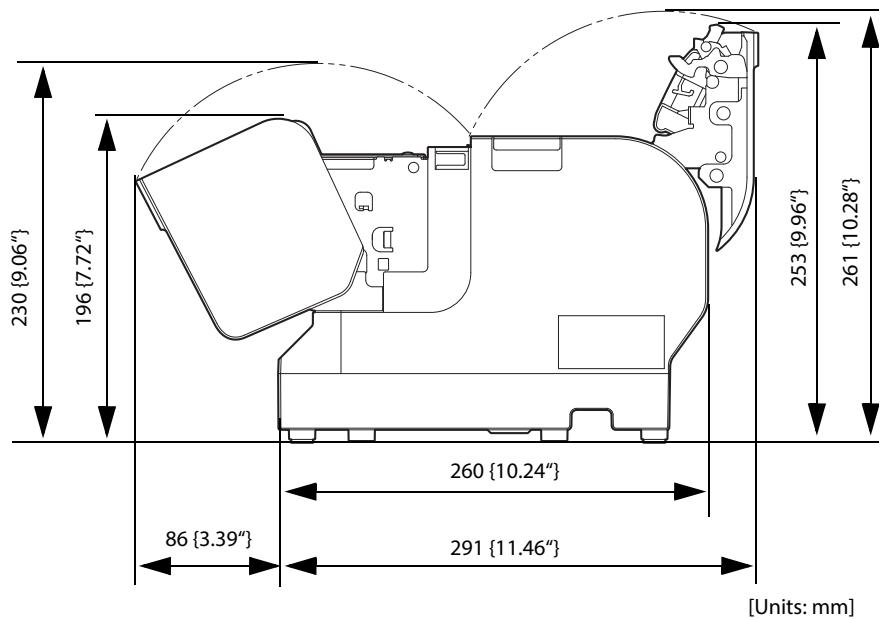 EPSON TM-J7700 - External Dimensions - 4