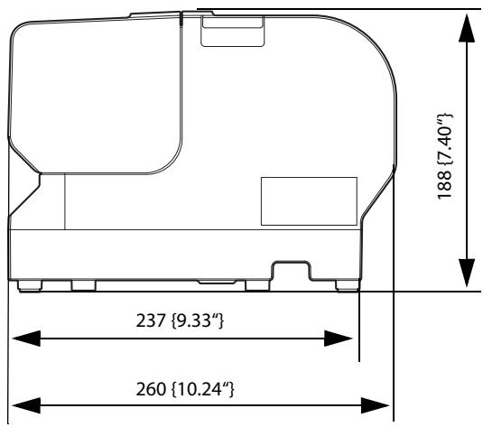 EPSON TM-J7700 - External Dimensions - 3