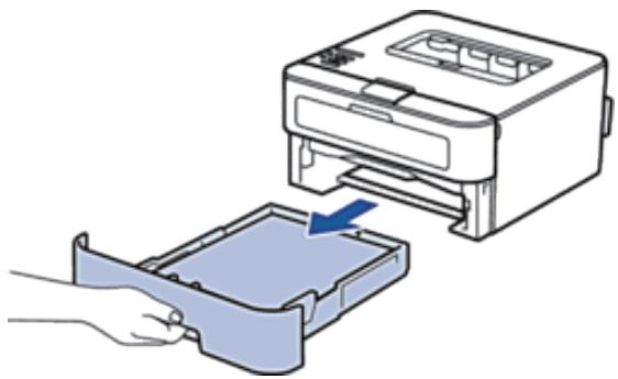DELL E310DW - Du papier est coincé à l'intérieur du bac à papier - 1
