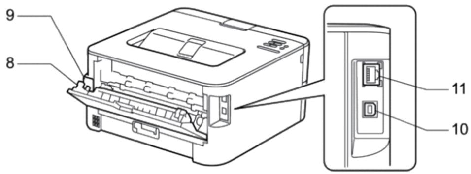 DELL E310DW - Vue de face et vue de derrière - 2