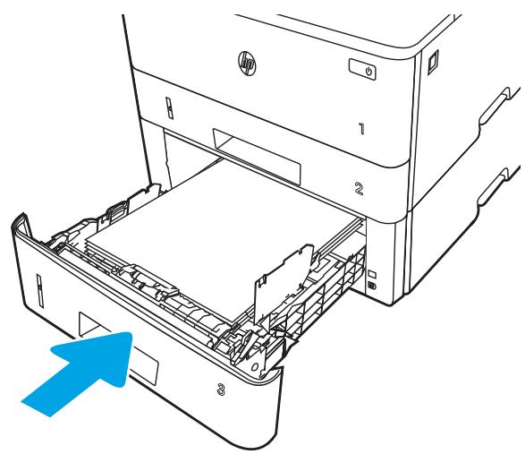 HP M406DN - Charger le bac à papier 3 - 9