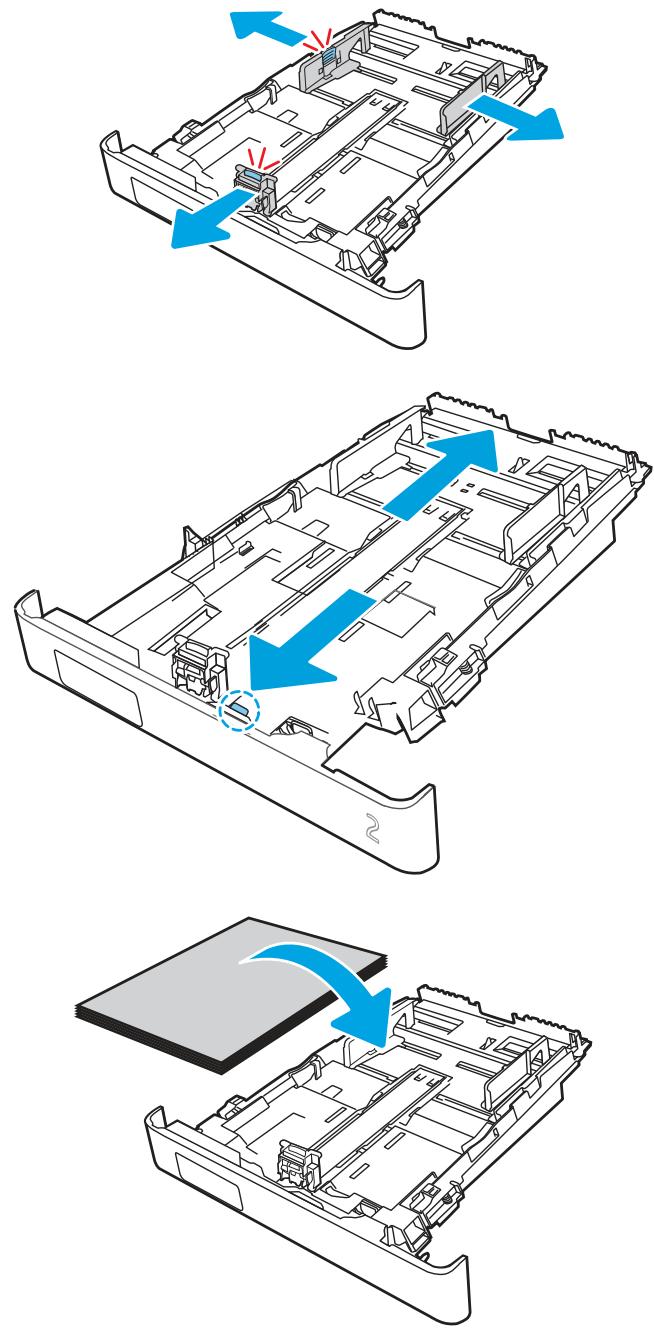 HP M406DN - Charger le bac à papier 2 - 3