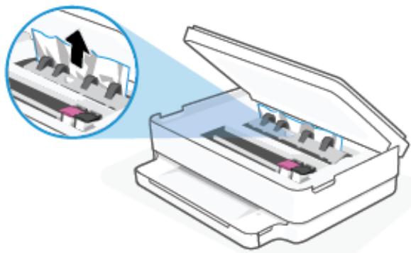 HP ENVY 6420E - Élimination d'un bourrage papier à partir de la porte d'accès des cartouches - 8