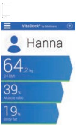 MEDISANA BS445 - D) Gewichtsmeting met uw smartphone en de VitaDock+ App - 1