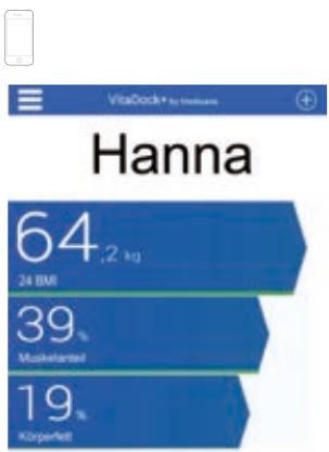 MEDISANA BS445 - D) Gewichtsmessung mit Ihrem Smartphone und der VitaDock+ App - 1