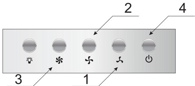 AMICA KH 17286-3 E  -  1161112 - Commande de la hotte - 1