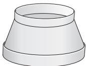 SIEMENS LC8L950 - Branchement du conduit d'évacuation ∅ 120 mm: - 2
