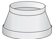 SIEMENS LC8L950 - Aansluiting luchtafvoerpijp ∅ 120 mm: - 2