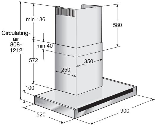 SIEMENS LC8L950 - Connecting a  120 mm exhaust-air pipe: - 4