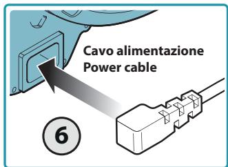 Technical diagram of a device assembly with numbered steps and component illustrations