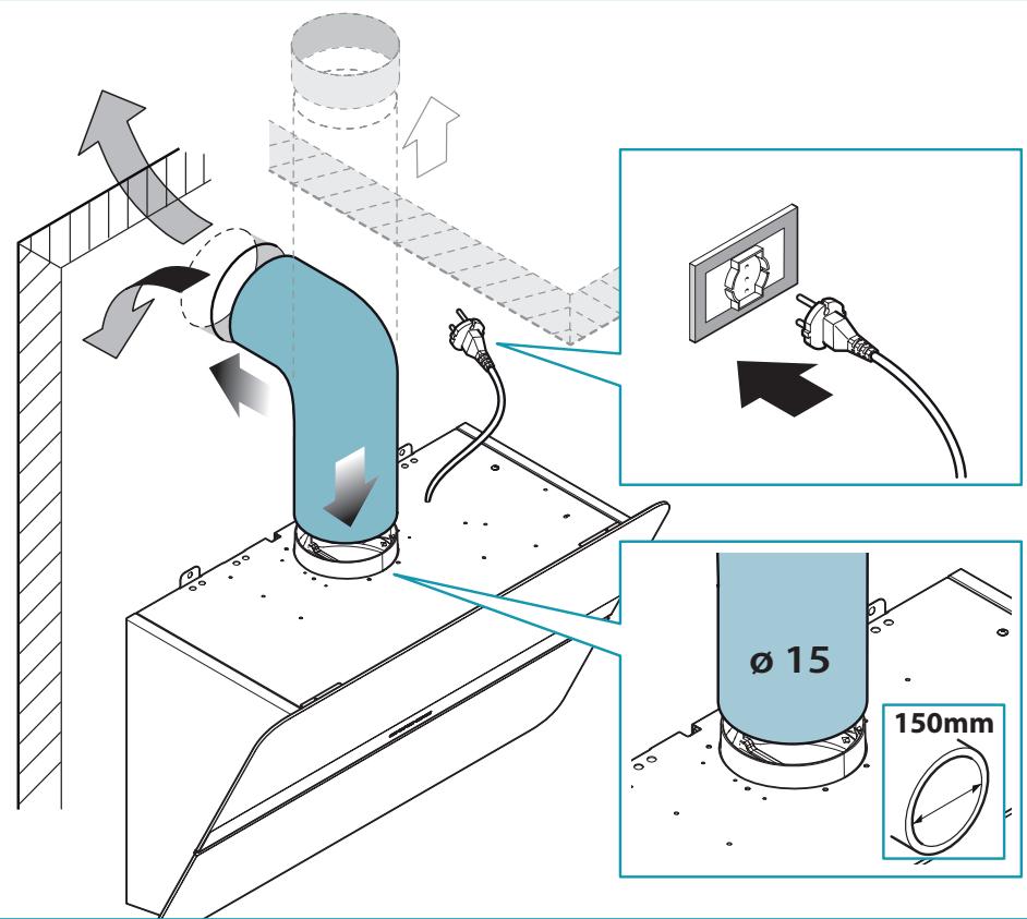 Technical diagram illustrating a mechanical assembly with labeled components and directional arrows, including a magnified inset showing a 15mm diameter measurement.