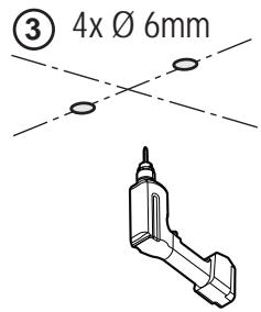 ③ 4x Ø 6mm