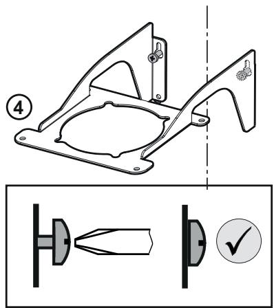 Technical diagram showing mechanical component assembly with labeled parts and a checkmark indicating selection.