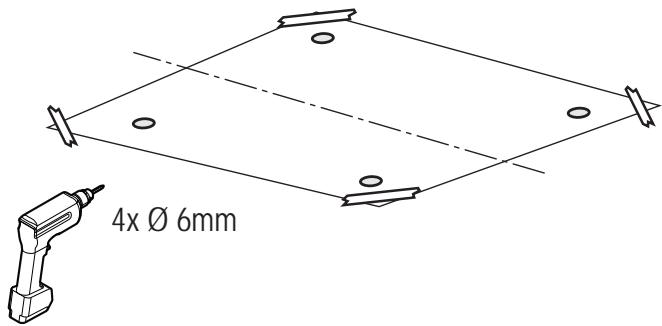 4x Ø 6mm